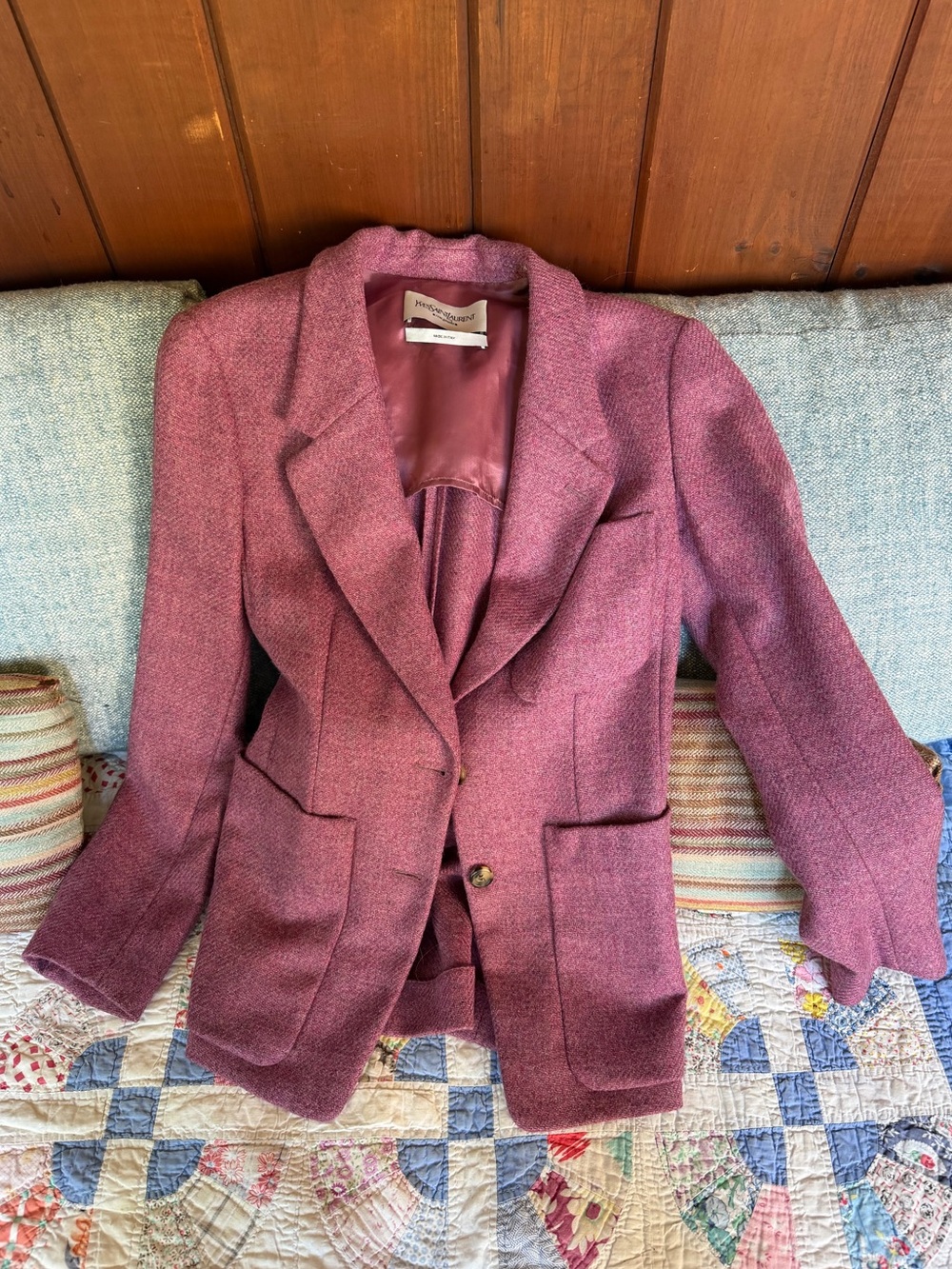 Vintage yves saint laurent wool blazer
